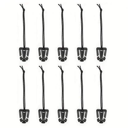 10PCS MOLLE Carabiner Clips - Outdoor Backpack Buckle Hooks EDC Tactical Bag Accessories for Camping Hiking Gear