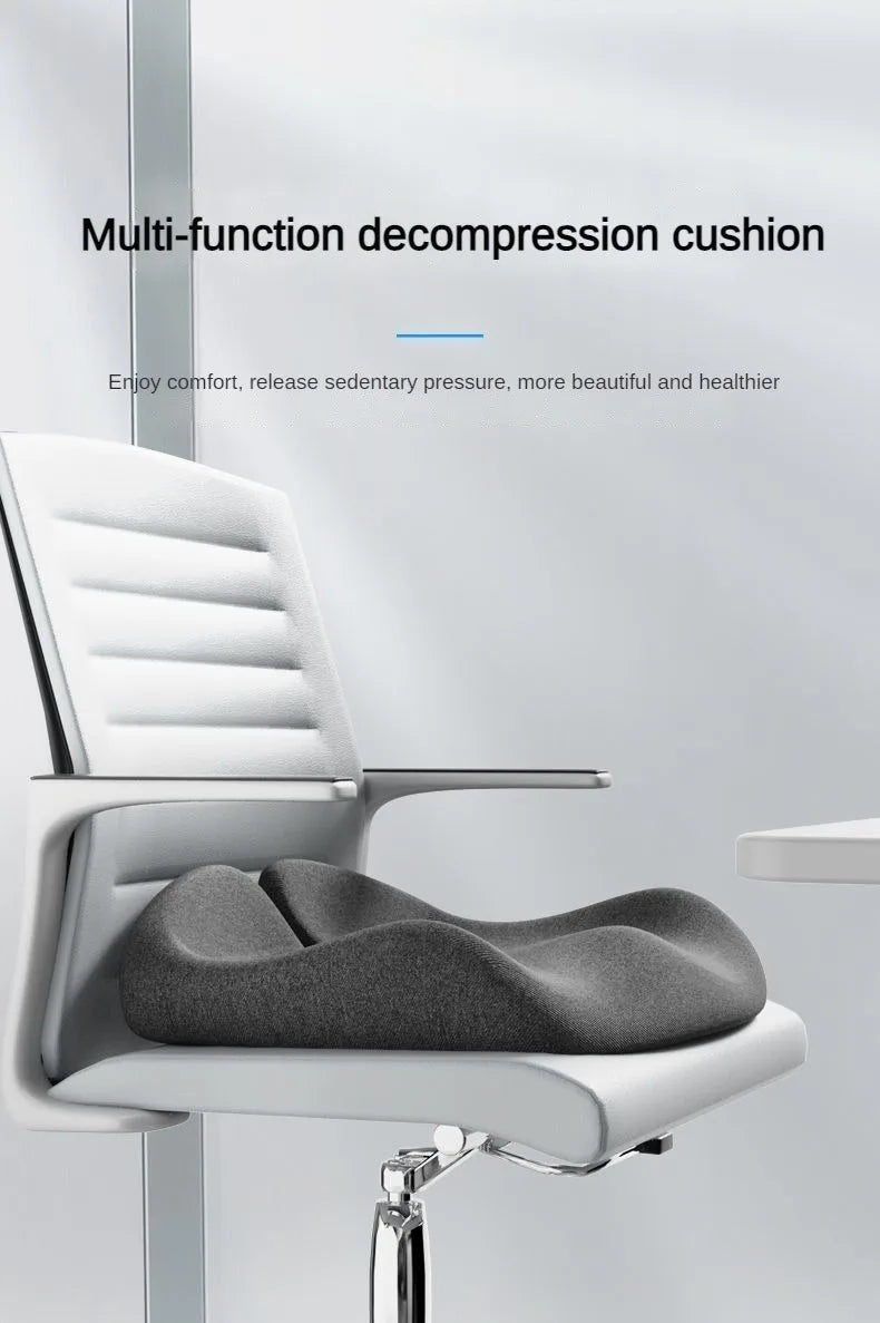 Orthopedic Memory Foam Coccyx Cushion – Tailbone & Sciatica Pain Relief for Office Chair & Car Seat, Non-Slip Comfort Design