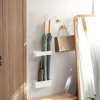 Multi-Functional Wall Mounted Umbrella Holder - Nail-Free Fastener Style Household Storage Rack