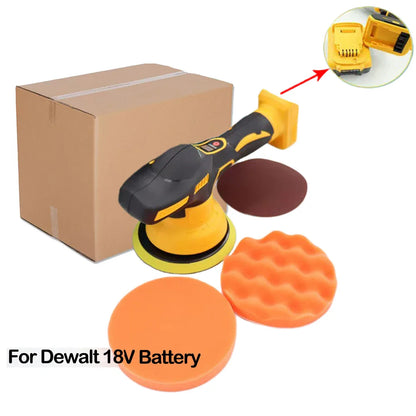 Cordless Car Polisher – 8 Gear Adjustable Electric Waxing, Sanding & Sealing Glaze Tool, Fits Makita/Dewalt/Milwaukee 20V Battery