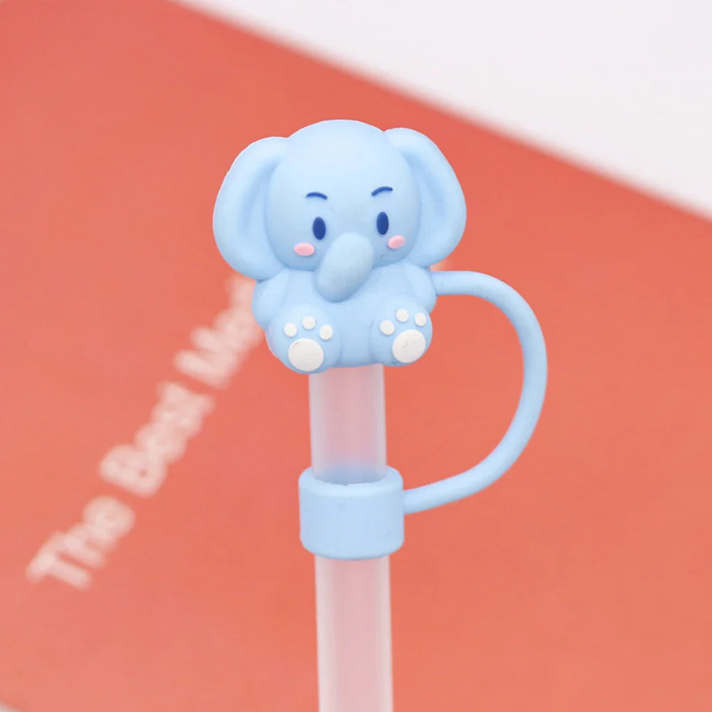 10mm Silicone Straw Covers – Animal Toppers & Spill Stoppers for Stanley 30/40oz Tumbler Accessory