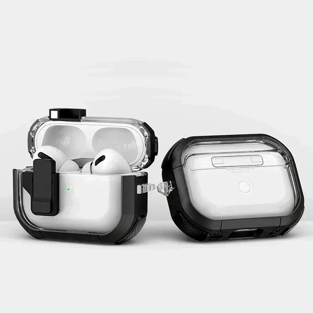 Security Lock Case for AirPods 1/2/3 & AirPods Pro 2 — Protective Headphone Cover & Coque