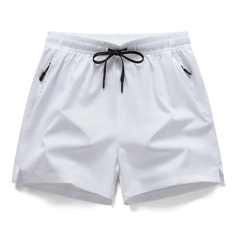 Men’s Ice Silk 3/4 Sports Shorts – Lightweight Quick Dry Running & Fitness Casual Sweat-Absorbing Outdoor Training Pants