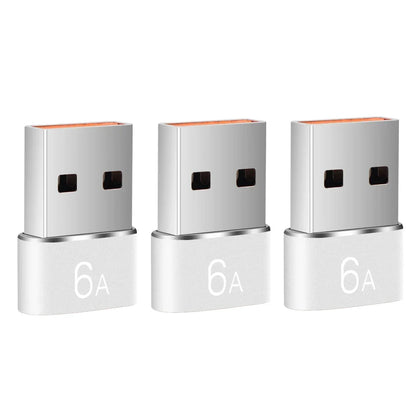 6A USB 3.0 to Type-C & Type-C to USB OTG Adapter – Fast Charging Connector for Samsung, Xiaomi, PC & MacBook Pro
