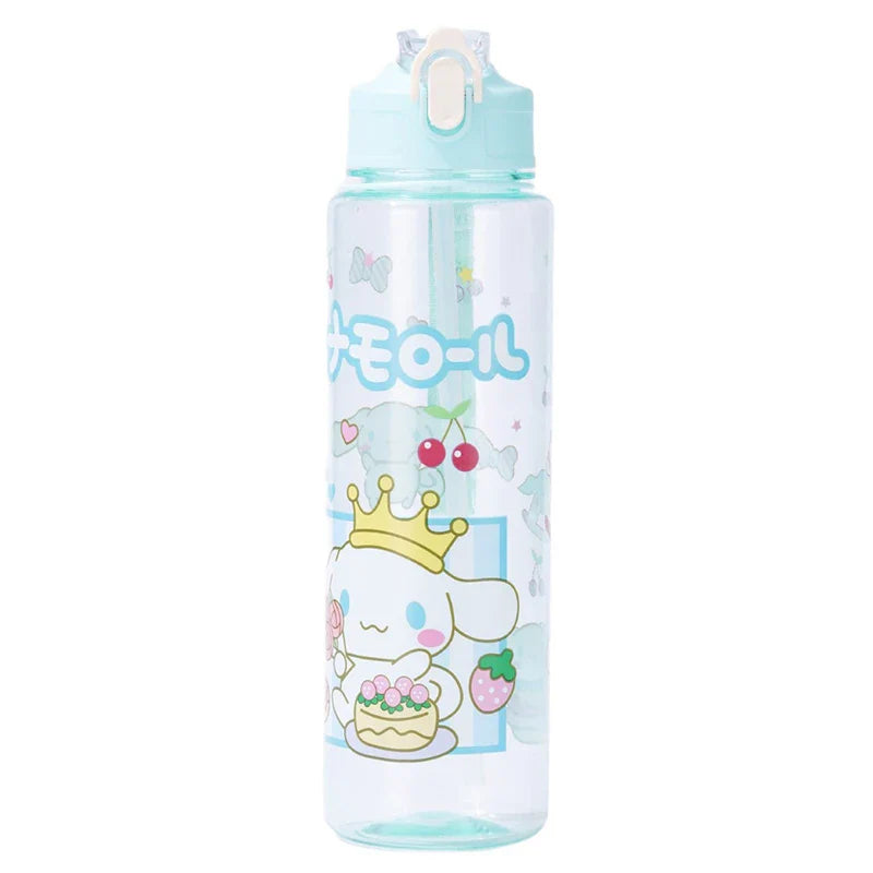 800ML Hello Kitty Water Cup — Kawaii Kuromi, Melody & Cinnamoroll Pop-Up Outdoor Bottle, Large Capacity, Perfect Kid Gift