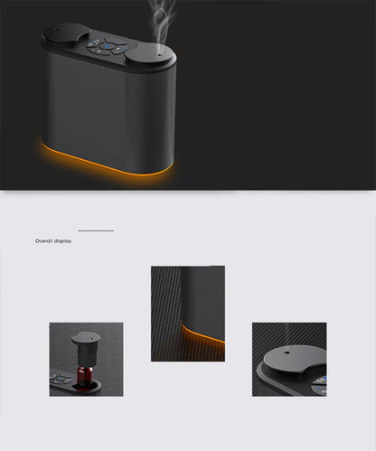 Waterless Aroma Diffuser – USB Aluminum Essential Oil Nebulizer & Air Humidifier for Home & Hotel"
