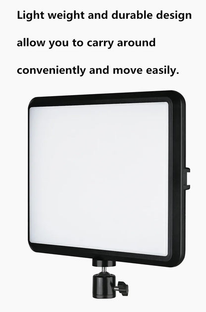 8"/12" LED Video Light Panel Kit – Photography & Streaming Studio Lamp with Tripod Stand for YouTube Live Shoots