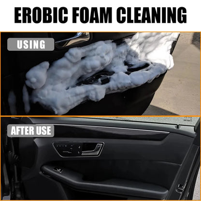 2-in-1 Foaming Car Seat Cleaner – Fast Stain Removal Fabric Cleaning Spray for Auto Seats & Upholstery, No Water Wash Needed