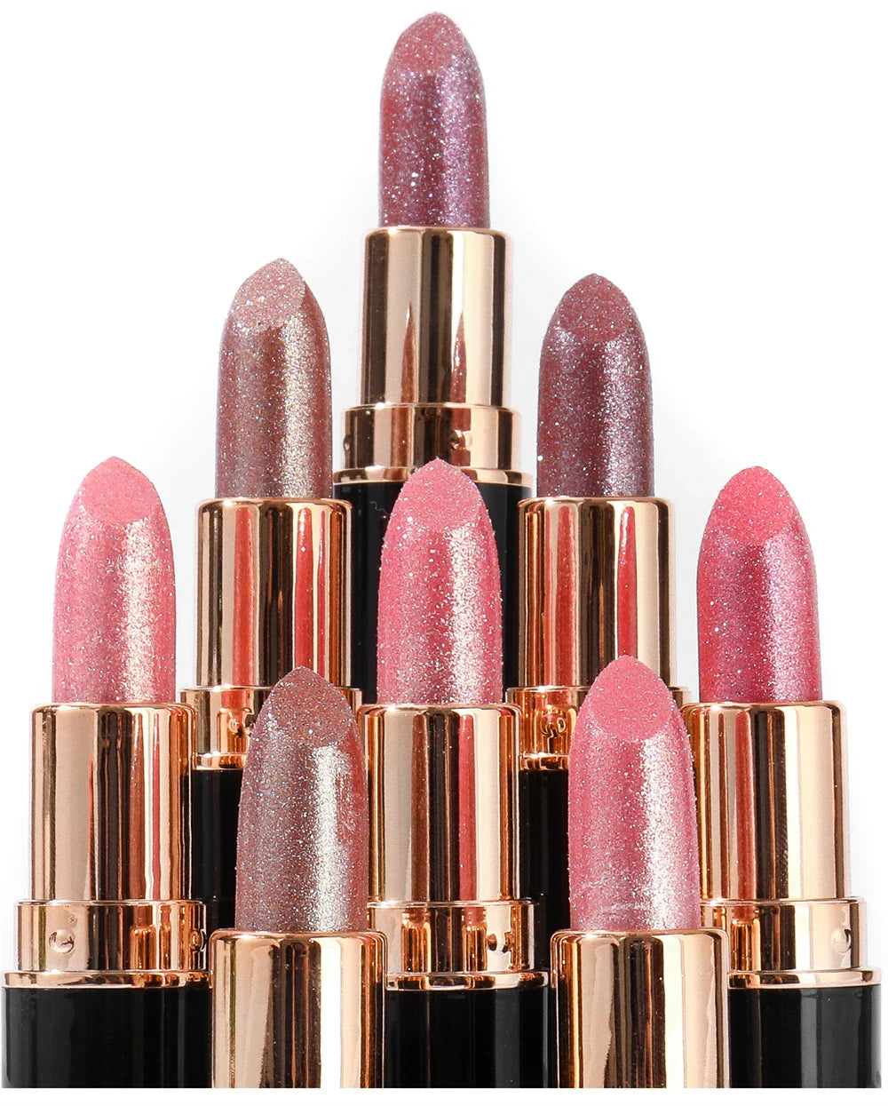 6 Colors Glitter Metallic Lipstick – Waterproof, Long-Lasting Diamond Pearlescent Lip Gloss for Moisturizing Sexy Lips