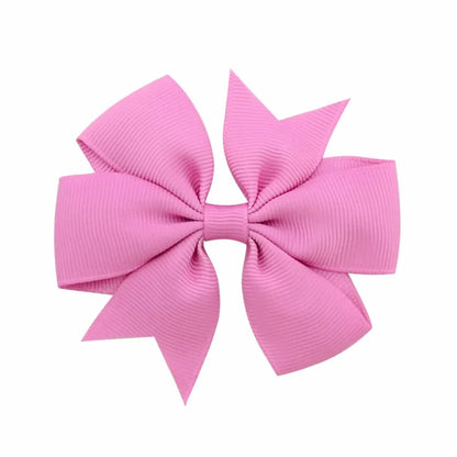 20/40PCS Sweet Candy Color Bow Hair Clip Set – Cute Ribbon Hairpins for Baby Girls & Kids Hair Accessories Gift