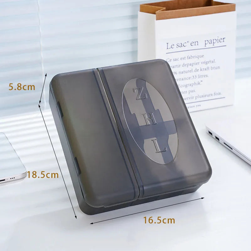 Large Charger & Cable Storage Box – Organizer for Adapters and Accessories with Customizable Dividers