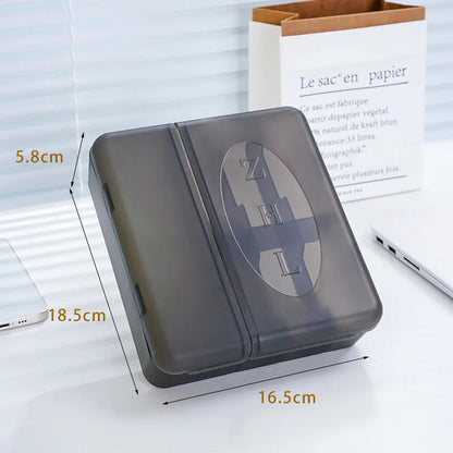 Large Charger & Cable Storage Box – Organizer for Adapters and Accessories with Customizable Dividers