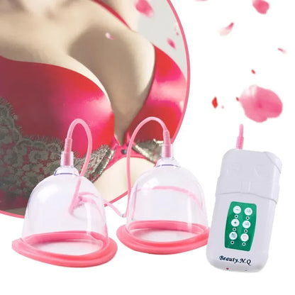 Electric Breast Enlargement Pump – Women’s Vacuum Cupping Body & Breast Massage Device with AB/CD Cups