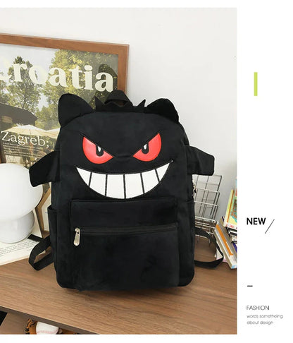 New Fashion Women's Backpack — High-Quality Large Capacity Computer Bag with Cartoon Pattern, Soft Fabric Shoulder Handbag