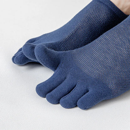 3 Pairs Men's Fashion Casual Breathable Boat Socks | Soft High-Quality Mesh Sox for Male | Sweat-Absorbing