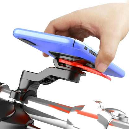 Quad Lock Motorcycle & Bike Phone Holder – 360° Rotatable Stand, Navigation Support, Secure Bracket for Bicycle