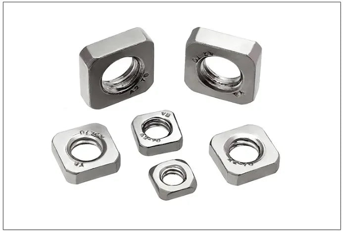 20-100pcs DIN562 Metric Thin Square Nuts — M3, M4, M5, M6, M8, M10 Stainless Steel Hardware