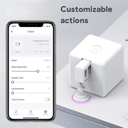 Tuya Zigbee Bluetooth Fingerbot Plus — Smart Button Pusher Switch Bot, Works with Alexa, Google Home & Smart Life App