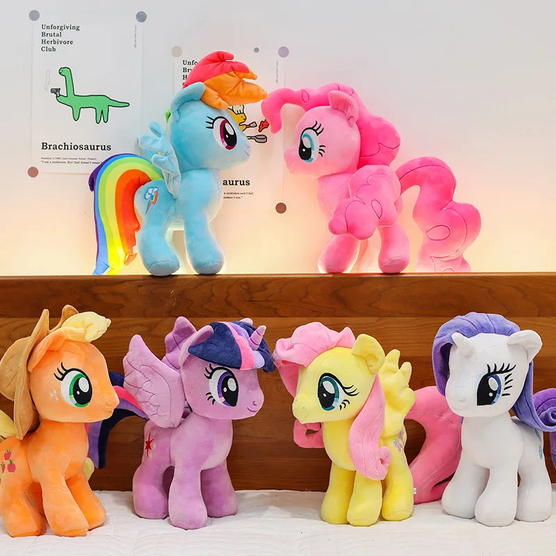 My Little Pony Rainbow Dash & Applejack 28cm Plush Toy – Soft Stuffed Animal Gift