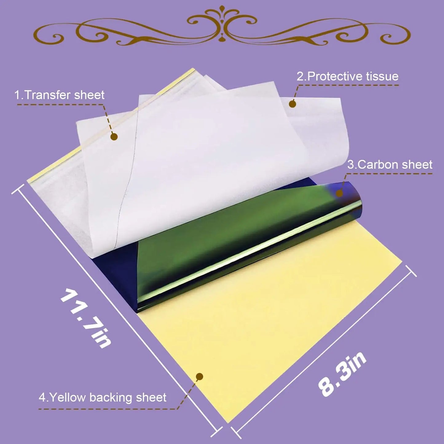 10/30/50pcs A4 Tattoo Transfer Papers – Thermal Printer Copier Stencil Sheets for Tattoo Machine Accessories