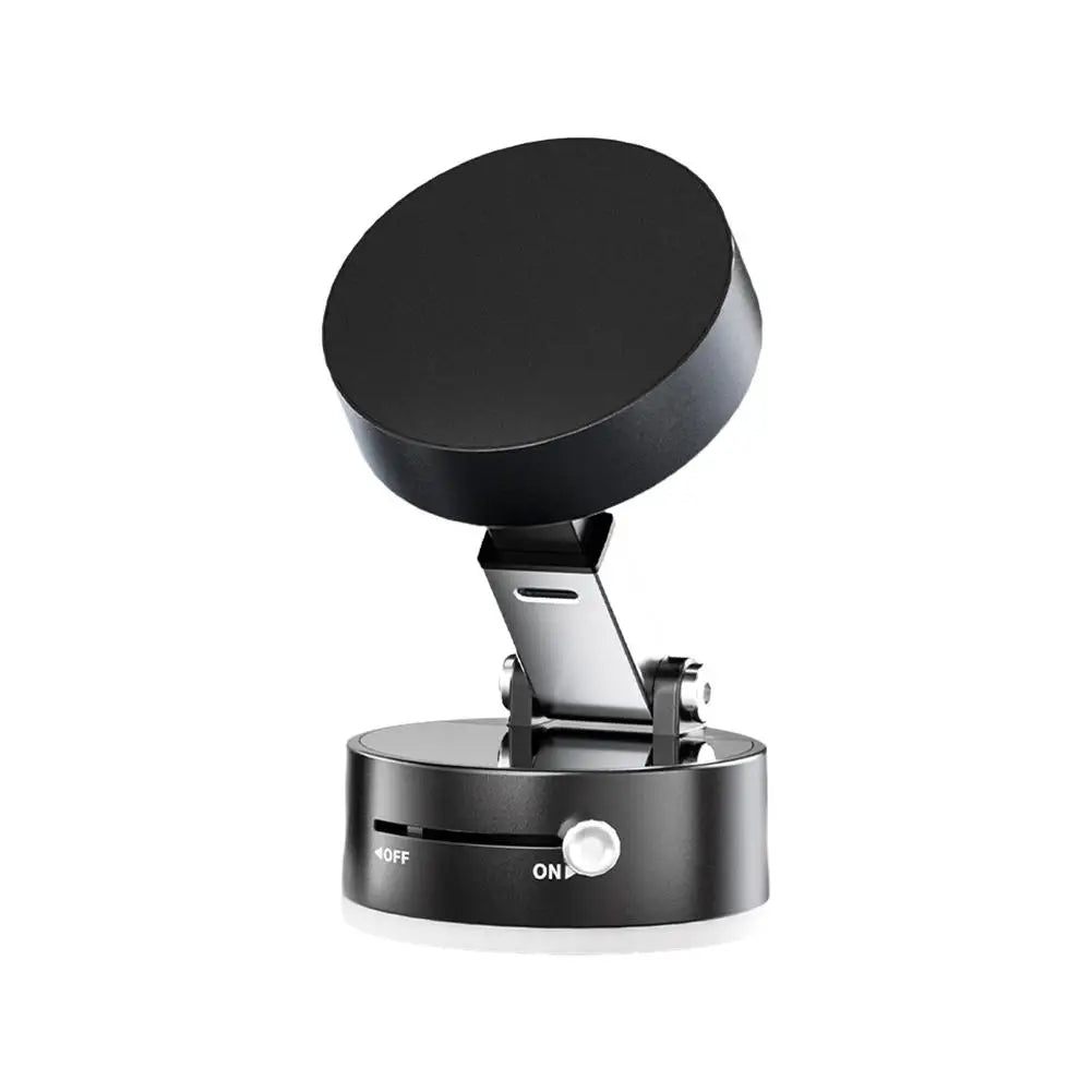 Vacuum Magnetic Suction Cup Stand | Double-Sided Swivel Holder for Mobile Phones | Universal Folding Phone Mount