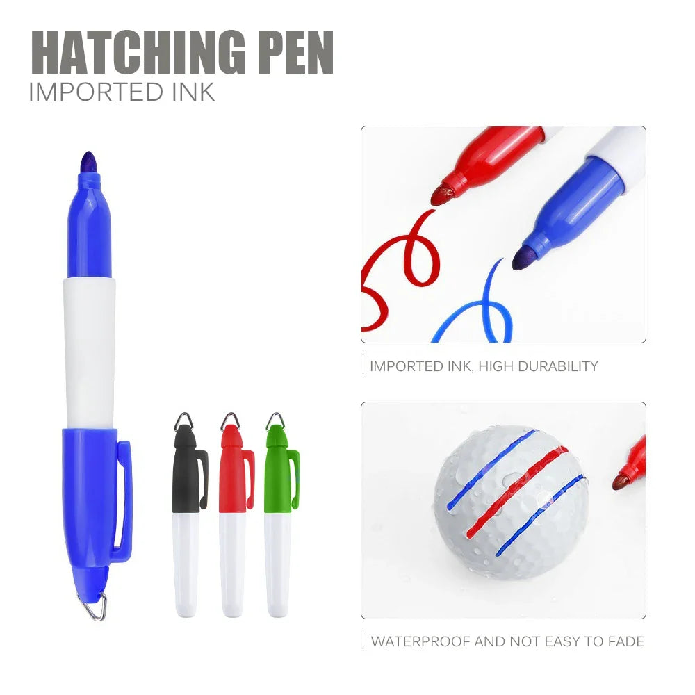 360 Degree Rotating Golf Ball Liner Marker: Improve Putt Accuracy with Template Marker Pen - Essential Golf Tool for Putting Positioning