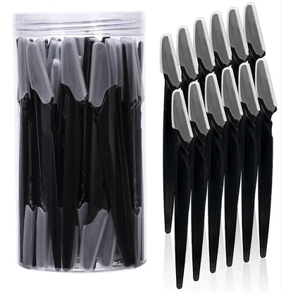 5/10/30/40pcs Eyebrow & Face Razor Set for Women and Men – Safe Hair Trimmer with Protective Cover
