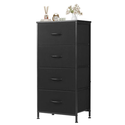 4-Layer Fabric Living Room Cabinets – Steel Frame Wardrobe Closet for Clothes Storage