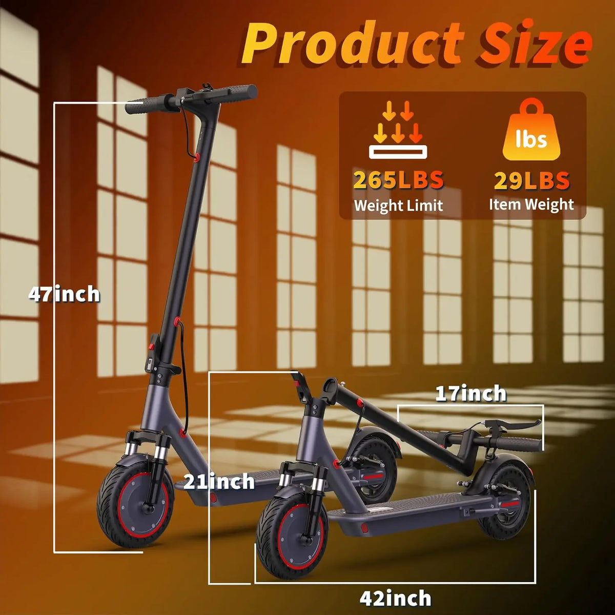 2026 Electric Scooter for Adults - 500W Motor, 22MPH, 24-Mile Range, Foldable with APP Control