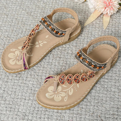 2025 Women’s Bohemia Sandals – Summer Flip Flops, Low Heel Beach Shoes & Casual Footwear