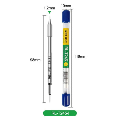 RELIFE Super Fine Soldering Tips C210 C245 C115 – Professional Iron Tips for GVM T210 T115 Stations