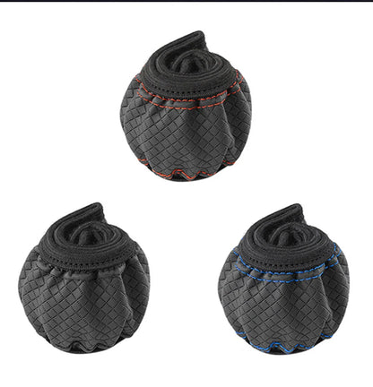 Universal Car Steering Wheel Cover - Microfiber Leather, Anti-Slip & Breathable, Fits 37-39cm Steering Wheels
