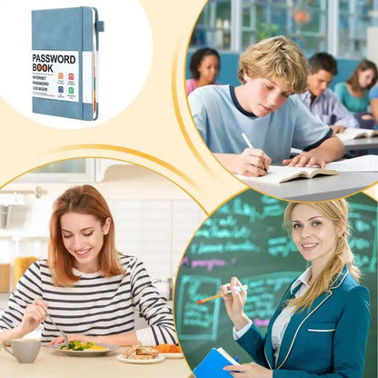 Password Keeper Book with Alphabetical Tabs – Internet & Computer Address Log Notebook for Account Management