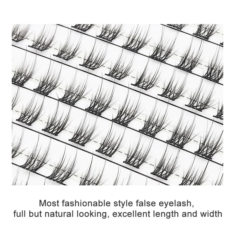 Individual Lash Extensions Kit – DIY Cluster Eyelash Book, False Lashes for Home Makeup