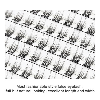 Individual Lash Extensions Kit – DIY Cluster Eyelash Book, False Lashes for Home Makeup