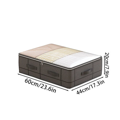 Heavy-Duty Under-Bed Storage Bag – Foldable Box with Large Transparent Window for Clothes, Bedding & Dorm