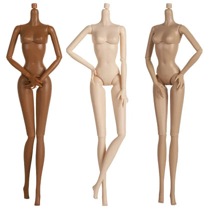 1/6 Supermodel Doll with Movable Joints – Flat Bangs Straight Hair Body & Head Accessories (White/Normal/Black Skin)