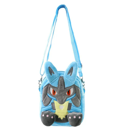 Gengar Mimikyu Snorlax Rowlet Lucario Charmander Plush Backpack — Pokémon Anime Shoulder Bag Toy Doll