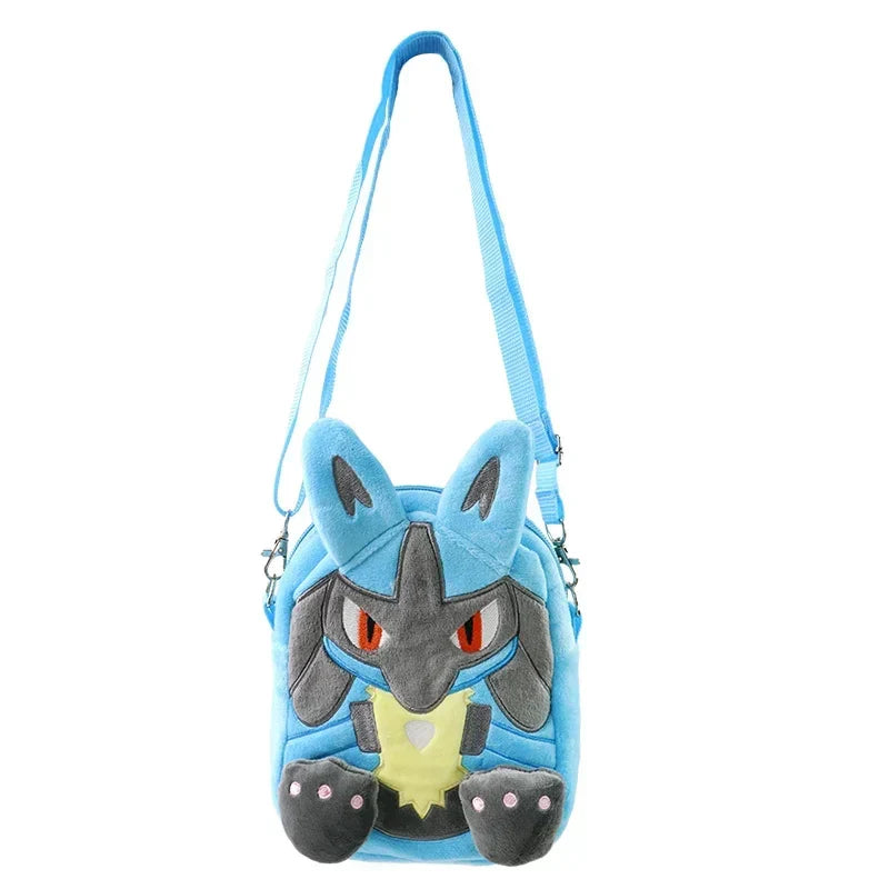 Pokemon Plush Backpack – Gengar, Mimikyu, Snorlax, Rowlet, Lucario & Charmander Anime Shoulder Bag Dolls