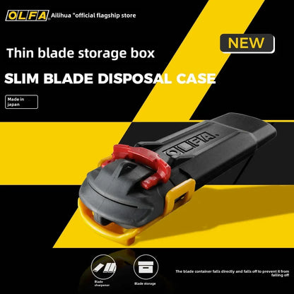 OLFA DC-7 Utility Blade Breaker - Safe Disposal Box for 18mm, 12.5mm & 9mm Blades