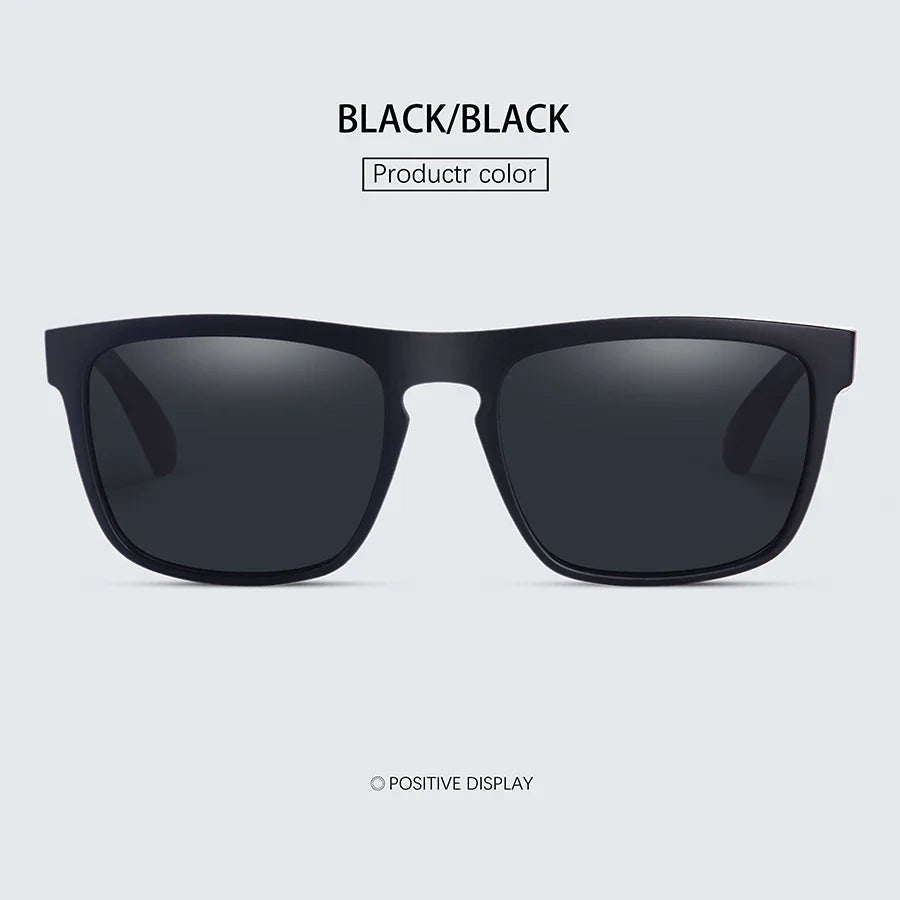 Square Vintage Polarized Sunglasses – Retro UV400 Driving & Fishing Sun Glasses for Men & Women