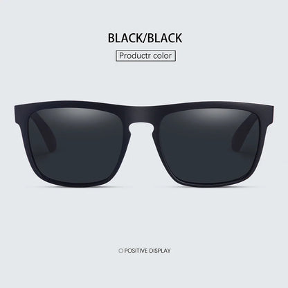 Square Vintage Polarized Sunglasses – Retro UV400 Driving & Fishing Sun Glasses for Men & Women