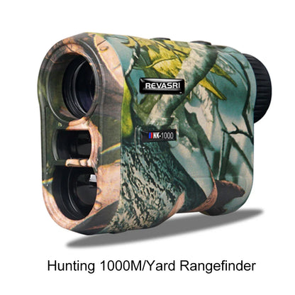 REVASRI Golf Laser Rangefinder – 600M Telescope with Flag-Lock, Slope Pin Distance Meter, 1000M Camouflage Hunting Monocular