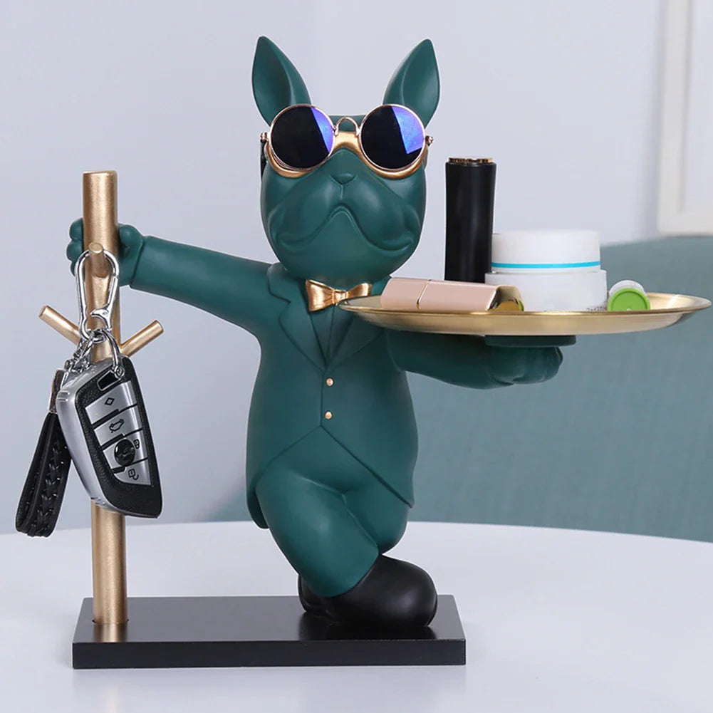 French Bulldog Sculpture - A Doggone Adorable Coin Piggy Bank & Snack Keeper!