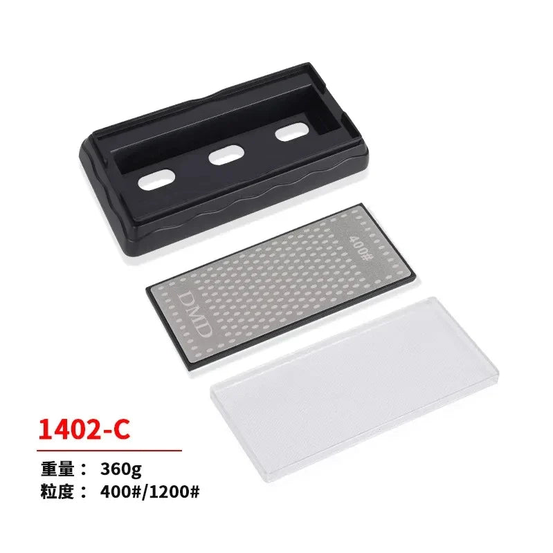 Double-Sided Diamond Sharpening Stone – Knife & Chef Whetstone 400/600/1000/1200 Grit Kitchen Sharpener