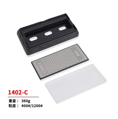 Double-Sided Diamond Sharpening Stone – Knife & Chef Whetstone 400/600/1000/1200 Grit Kitchen Sharpener