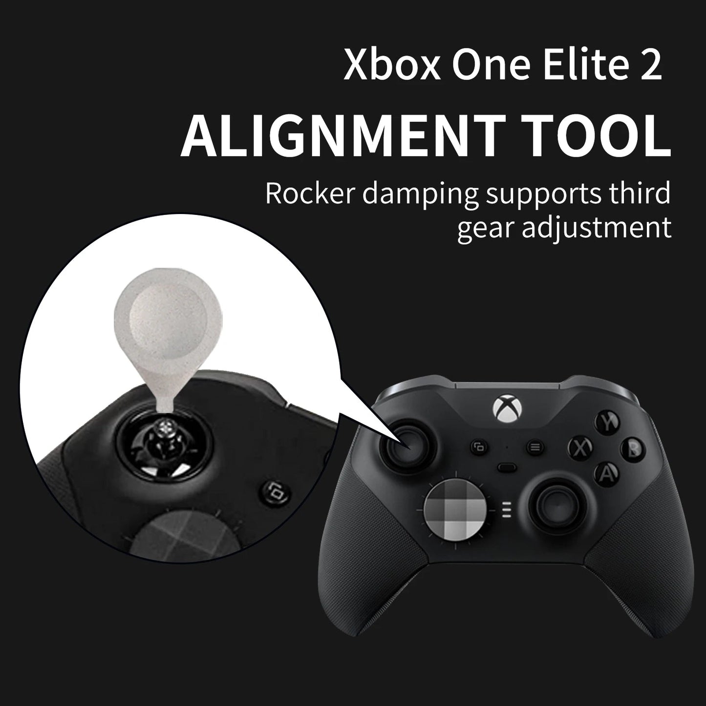 Xbox One Elite Series 2 Controller Accessories Kit – Metal D-Pad, Trigger Paddles & Thumb Stick Grips