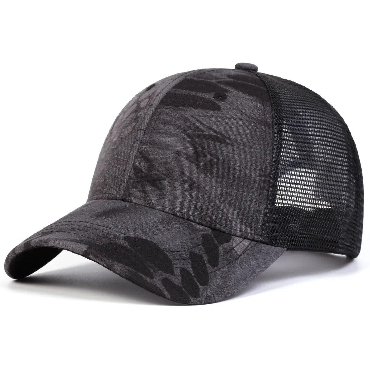 Men’s Mesh Baseball Cap - Breathable Outdoor Sports Sunshade Hat with Adjustable Duckbill Design