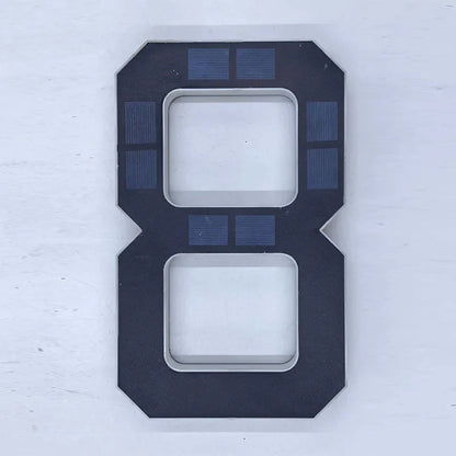 LED Solar House Number Light - Waterproof Address Sign with Light Sensor for Outdoor Home, Yard & Wall Decor