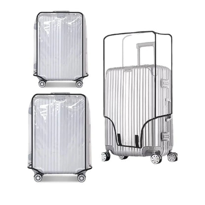 Full Transparent Luggage Cover – Waterproof, Dustproof, Durable PVC Suitcase Protector for Travel